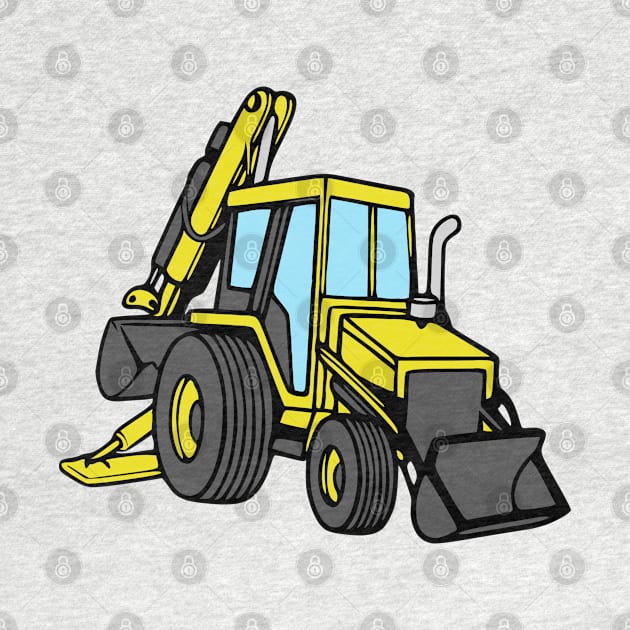 Construction Backhoe Loader by KayBee Gift Shop